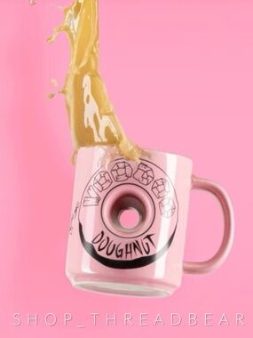 Like New [Voodoo Doughnut] Pink Magic + Hole Coffee Mug Souvenir | Novelty Cup